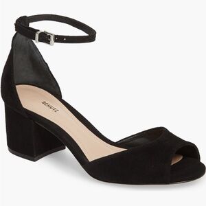 Schutz Roama Block Heel Sandal Black, 9.5